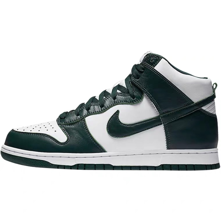 Nike Dunk High Pro 密西根 白绿 武当高帮 白紫滑板鞋CZ8149-100 - 图3