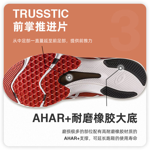 ASICS亚瑟士TARTHER RP虎走3男女比赛轻量竞速跑鞋训练运动鞋-图2