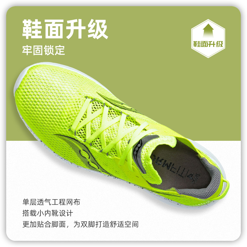 Saucony索康尼KINVARA14菁华K14男女轻便竞速跑步鞋训练跑鞋-图2