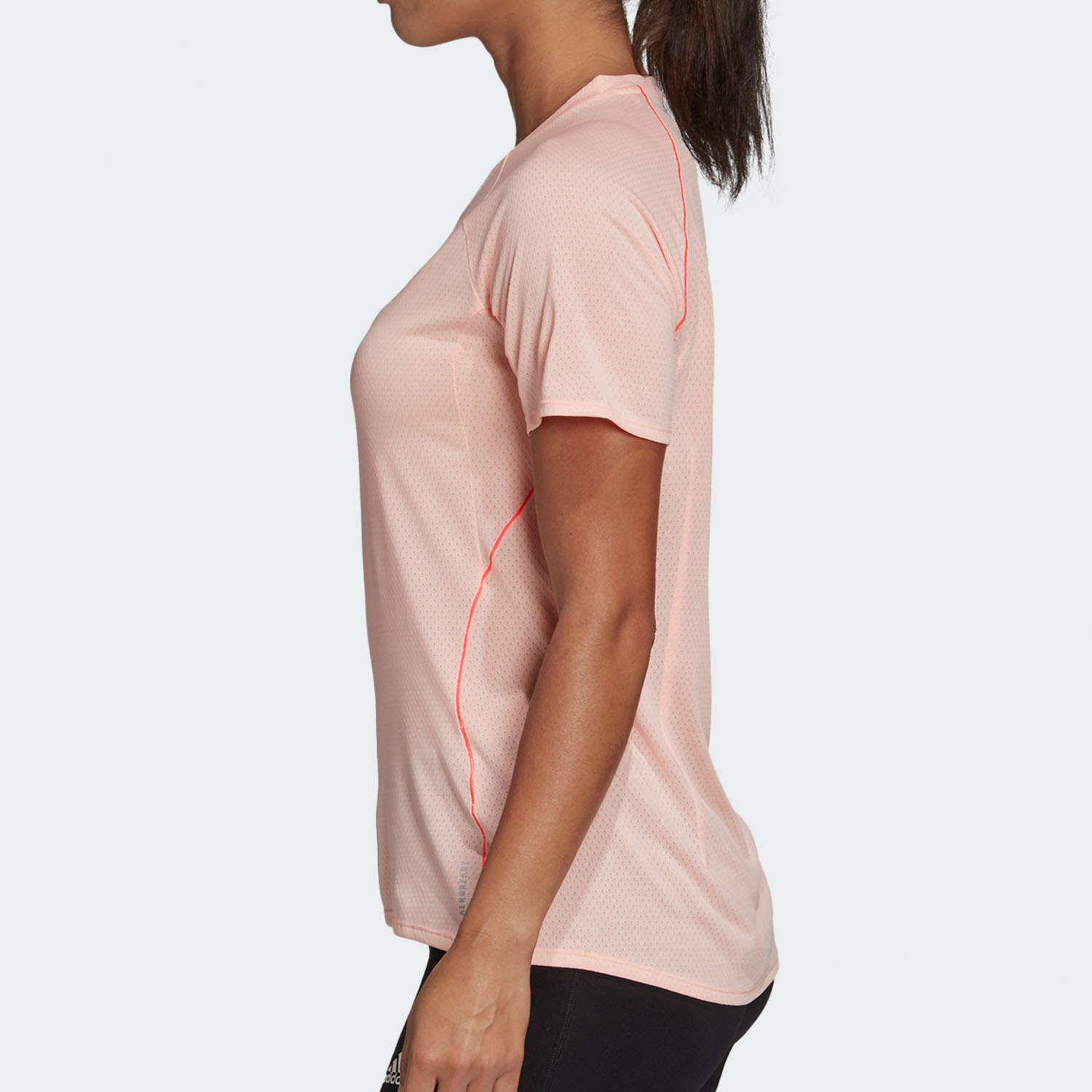 Adidas/阿迪达斯女子跑步系列短袖T恤吸湿快干透气户外运动马拉松 - 图1