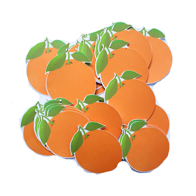 橘子贴画 橙子贴纸 水果贴画 散片贴纸 orange stickers - 图3