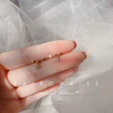 [娴佹槦闆ㄨ€抽拤S925绾摱閽堥晙閲戝皬娓呮柊杩蜂綘浜旇鏄熻€抽拤濂虫椂灏氬コ瀛︾敓鑰冲潬]