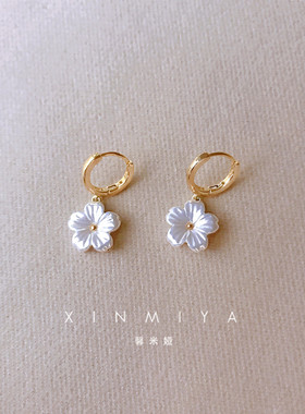 馨米娅日韩女小清新花朵耳扣