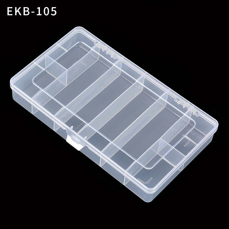 PP塑料盒 固定8格塑料盒  EKB105百年好盒子 U盘数据线分类收纳盒 - 图2