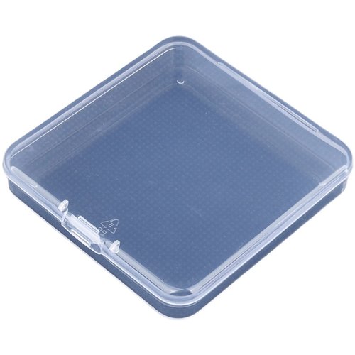 PP塑料盒正方形扁平盒75x75x14五金零件盒化妆工具假睫毛收纳盒小 - 图3