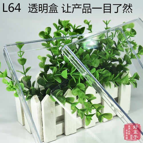 透明塑料盒子 长方形有带盖 小展示盒 收纳盒整理 标本收藏包装盒 - 图3