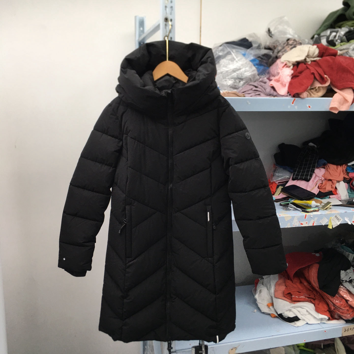 外贸秋冬女士中长款加厚棉服女款户外防风防水棉衣外套有加大码 - 图3