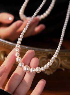 思慕琦仿珍珠仿珍珠圆珠链女项链