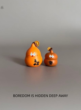 卡通招财小葫芦治愈桌面摆件