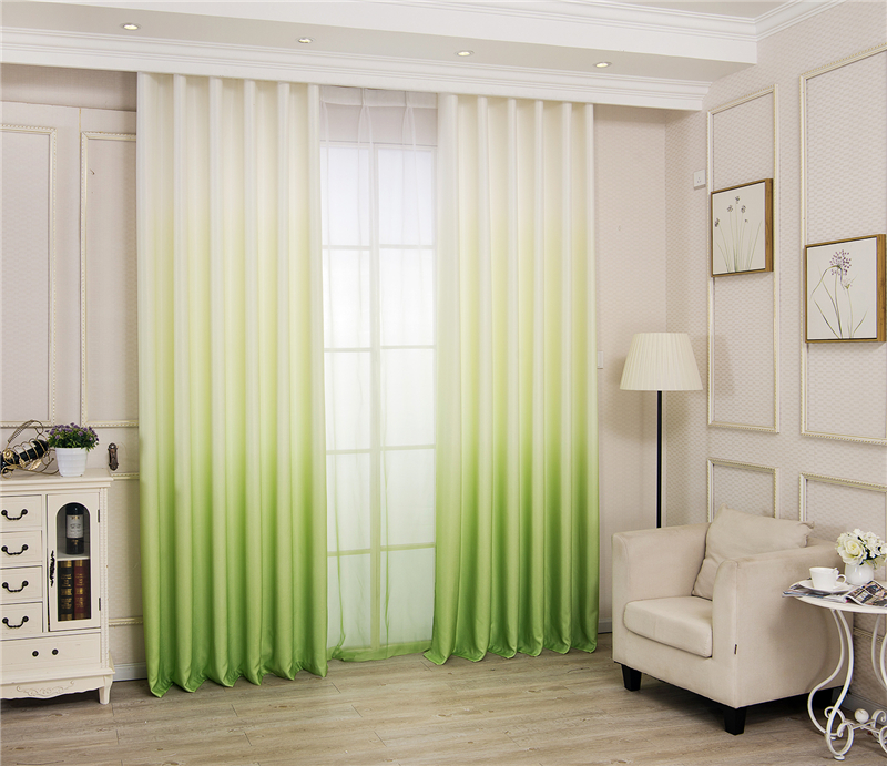 Printed living room balcony villa can be customized curtain cloth