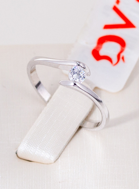 伊泰莲娜丽晶红苹果品牌系列女士结婚钻戒指情侣食中指环男款JZ16