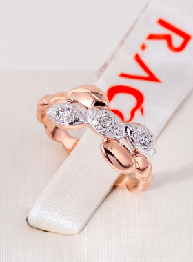 伊泰莲娜丽晶红苹果品牌系列女士珍珠钻戒指情侣中指环对戒男JZ13