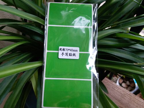 长方形贴纸70*40不防水 背胶手写姓名贴 名字贴条 标签做活动彩色 - 图2