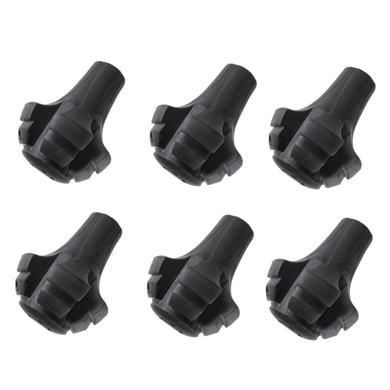 户外登山杖配件 手杖脚套脚垫防滑橡胶头拐杖套子杖头帽保护罩