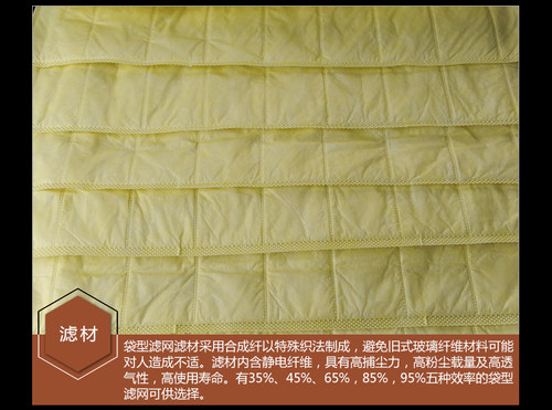 中效过滤器中效袋式过滤器镀锌框静电棉F8中效过滤袋式过滤器滤袋 - 图1
