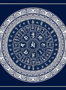 进口纯棉油画布唐卡不易褪色描金