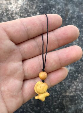 新中式本命年实木小马挂件