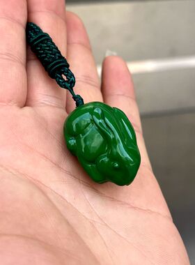 绿色紫色红色蓝色绿檀木兔子挂件
