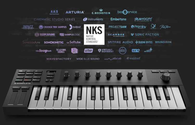 飞来音 NI Komplete Kontrol A25/A49/A61/M32便携MIDI键v盘控制 - 图0