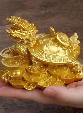 YJG/永聚阁树脂龙龟龙头龟摆件