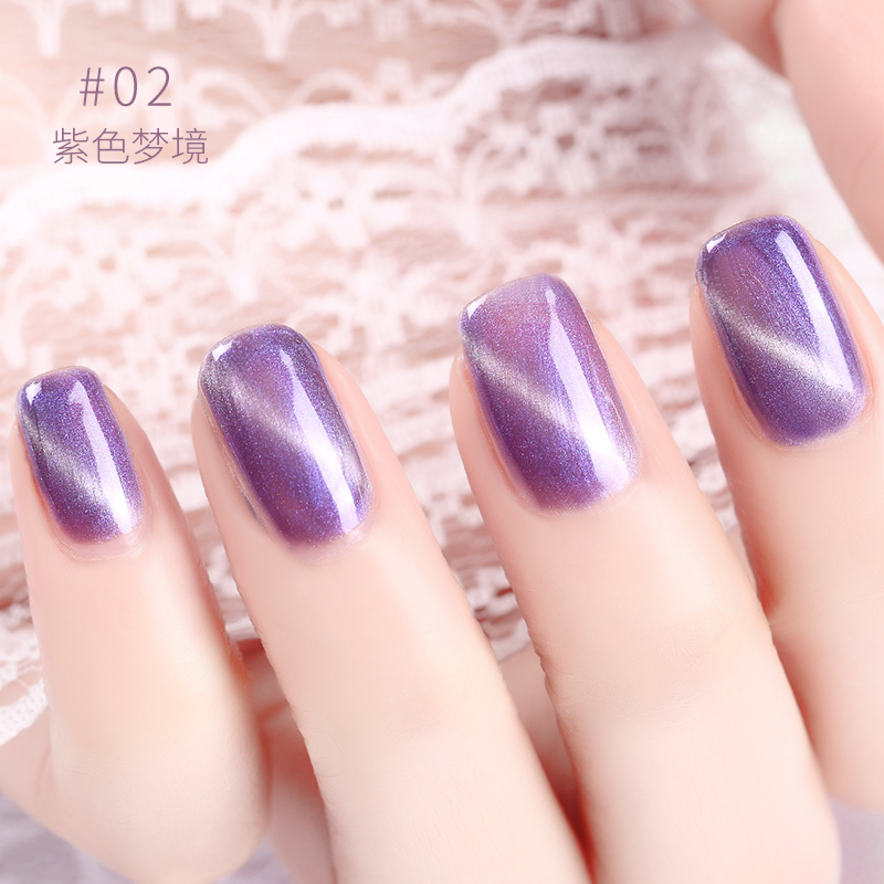 picture Light Purple Cat Eye Nails glormanni nail art cat eye nail polish