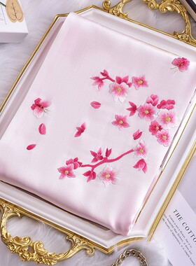 蜀绣真丝围巾送老师母亲闺蜜