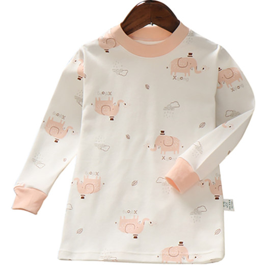 小青龙儿童秋衣单件上衣纯棉宝宝贴身打底衫秋冬男女童内衣秋裤