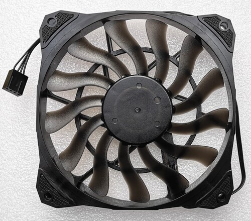全新 12015 12CM风扇 HTPC ITX小机箱散热 4线液压 超薄温控风扇 - 图3