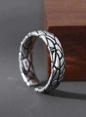 复古戒指做旧风裂纹男款《沧桑》