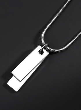 双牌项链男潮牌百搭高级感女