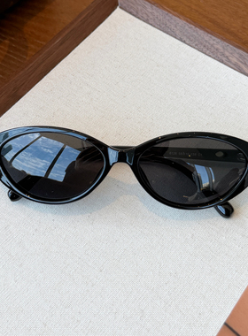 韩版猫眼复古小框偏光遮阳墨镜女