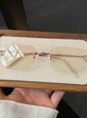 汪苏泷款无框渐变色防紫外线墨镜