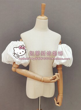 凯蒂女春夏秋冬缎面泡泡袖