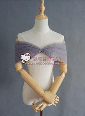 凯蒂婚饰新娘伴娘礼服抹胸深灰色