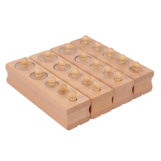 蒙台蒙特梭利蒙氏早教教具插座圆柱体3-5岁婴幼儿童认知感官积木