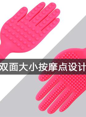拍痧板硅胶拍痧掌按摩经络拍全身敲打捶背手掌拍器养生身家用棒锤