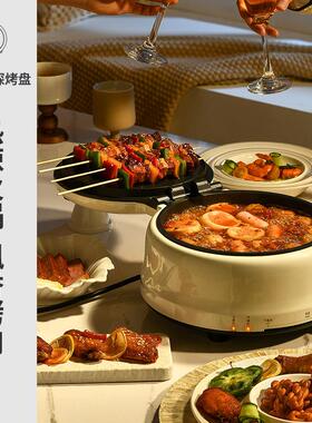 利仁电饼铛多功能家用双面加热电饼档加深电煮锅煎烤机电煎锅