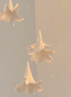 【雨季来临之前】彷真百合花头悬挂吊饰装饰客厅风铃治愈婚礼布置