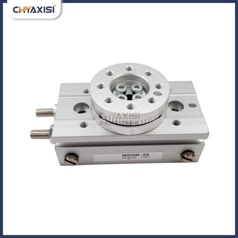 SMC型小型摆台旋转气缸MSQB1A/2A/3A/7A正面通口MSQA1A/2A/3A/7AE - 图0