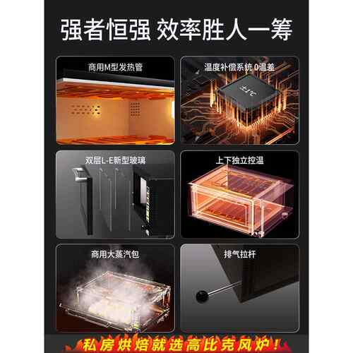 UKOEO高比克 E9私房商用平炉烤箱专业层炉大容量面包烘焙配石板 - 图3