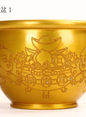 做旧仿古金属工艺品 铜缸 款式多样 铜摆件家居办公装饰品