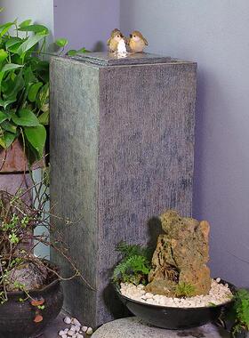 现代简约轻奢办公室落地造景装饰酒店会所客厅流水摆件循环水景观