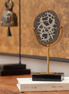 艺贝侘寂中古风金RZB-2875铃铛木茶化石高属档装子饰品会所室禅意