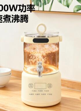 家用多功能分体花茶桶3L大容量养生壶带水笼头滤网恒温烧水煮茶器