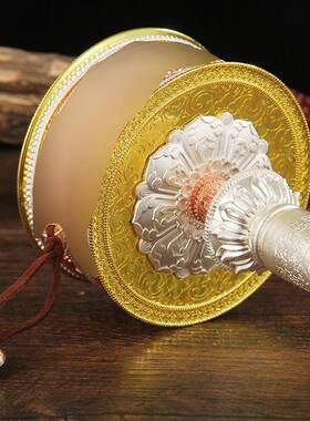 铜长柄手摇白伞款大号双轴纯承超静SYZJL音桌面摆大件家用八吉式