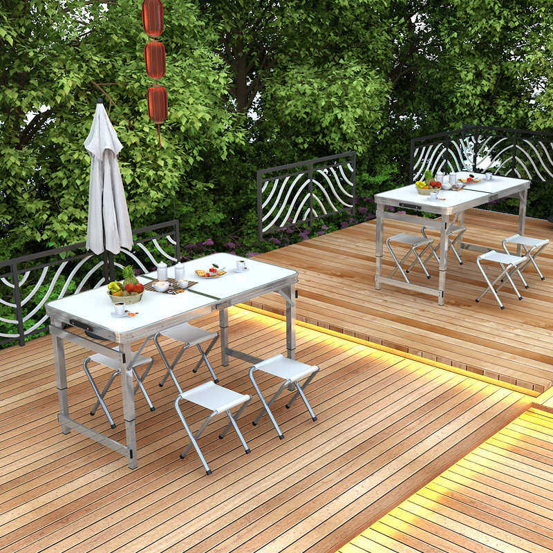 铝合金折叠桌户外夜市摆摊地推便携式折叠桌简易小桌子折叠餐桌椅,淘宝优惠券,粉丝福利购,淘宝优惠卷