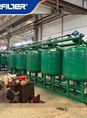 75m³/h纺织厂冷却水过滤浅层砂过滤器防结垢全自动运行生产厂家