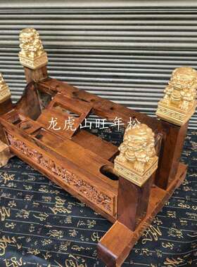 双层法架枣木实木法架道家用品全套镇坛大号法架传度精雕双层法架