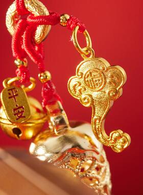 正品毕朱炳仁铜 状元笔季手把件高考中考业岸挂上件送礼书包装饰