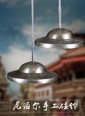 尼泊尔手工碰铃叮夏打击疗愈乐器铜制冥想唤醒撞铃铛厂家直供